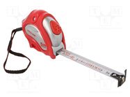 Measuring tape; L: 5m; Class: II; white; double-sided PROLINE