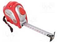 Measuring tape; L: 8m; Class: II; white; double-sided PROLINE