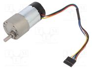 Motor: DC; with gearbox; 6÷12VDC; 5.5A; Shaft: D spring; 100rpm POLOLU