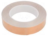 Tape: electrically conductive; ESD; L: 33m; W: 25mm; Thk: 50um STATICTEC