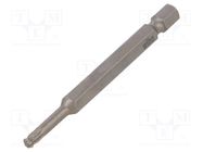 Screwdriver bit; spherical,Torx®; T20; Overall len: 70mm WIHA