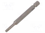 Screwdriver bit; spherical,Torx®; T20; Overall len: 70mm WIHA