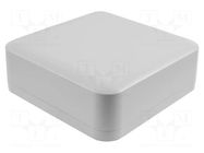 Enclosure: multipurpose; X: 200mm; Y: 200mm; Z: 70mm; ABS; light grey HAMMOND