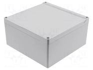 Enclosure: multipurpose; X: 180mm; Y: 180mm; Z: 90mm; 1555; grey; IP68 HAMMOND