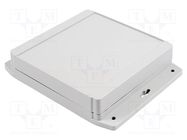 Enclosure: multipurpose; X: 160mm; Y: 160mm; Z: 38mm; 1555F; ABS; grey HAMMOND