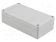 Enclosure: multipurpose; X: 90mm; Y: 160mm; Z: 45mm; 1555; ABS; grey HAMMOND