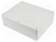 Enclosure: multipurpose; X: 240mm; Y: 300mm; Z: 95mm; 1554; grey; IP68 HAMMOND