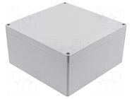 Enclosure: multipurpose; X: 180mm; Y: 180mm; Z: 90mm; 1554; grey; IP68 HAMMOND