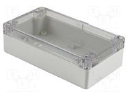 Enclosure: multipurpose; X: 90mm; Y: 160mm; Z: 45mm; 1554; grey; IP68 HAMMOND