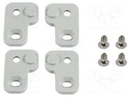 Wall mounting element; polycarbonate; 4pcs. HAMMOND