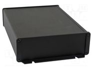 Enclosure: shielding; X: 165mm; Y: 220mm; Z: 55mm; aluminium; black HAMMOND