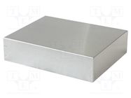 Enclosure: enclosure base; X: 203mm; Y: 254mm; Z: 64mm; 1444; natural HAMMOND