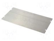 Mounting plate; steel; 1444; natural HAMMOND