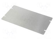 Mounting plate; steel; 1444; natural HAMMOND