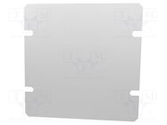 Mounting plate; steel; Series: 1444; natural HAMMOND