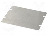 Mounting plate; steel; Series: 1444; natural HAMMOND