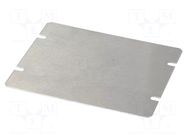 Mounting plate; steel; 1444; natural HAMMOND