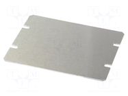Mounting plate; steel; 1444; natural HAMMOND