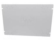 Mounting plate; steel; 1444; natural HAMMOND