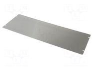 Mounting plate; steel; 1444; natural HAMMOND
