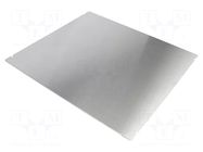 Mounting plate; steel; 1444; natural HAMMOND