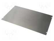 Mounting plate; steel; Series: 1444; natural HAMMOND