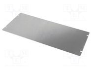 Mounting plate; steel; Series: 1444; natural HAMMOND