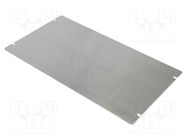 Mounting plate; steel; Series: 1444; natural HAMMOND