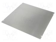 Mounting plate; steel; HM-1444-12123; Series: 1444; natural HAMMOND