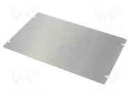 Mounting plate; steel; Series: 1444; natural HAMMOND