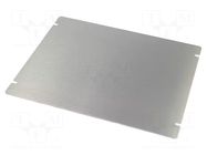 Mounting plate; steel; 1444; natural HAMMOND