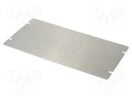 Mounting plate; steel; Series: 1444; natural HAMMOND