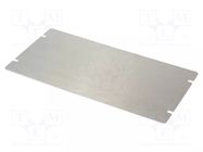 Mounting plate; steel; 1444; natural HAMMOND
