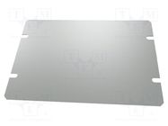 Mounting plate; steel; Series: 1441; grey HAMMOND