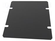 Mounting plate; steel; Series: 1441; black HAMMOND