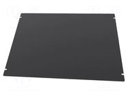 Mounting plate; steel; 1441; black HAMMOND