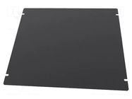 Mounting plate; steel; 1441; black HAMMOND