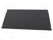 Mounting plate; steel; 1441; black HAMMOND