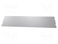 Mounting plate; steel; 1441; grey HAMMOND