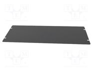 Mounting plate; steel; Series: 1441; black HAMMOND