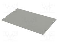 Mounting plate; steel; Series: 1441; grey HAMMOND