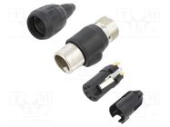 Plug; XLR; female; PIN: 5; straight; for cable; soldering; 7.5A; TOP NEUTRIK