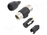 Connector: XLR; plug; female; PIN: 5; straight; for cable; soldering NEUTRIK