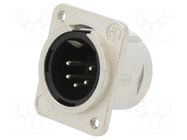 connector CHASS. CON. MALE 5POLE L W/M3 NEUTRIK