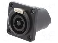 For panel mounting; socket; straight NEUTRIK