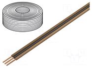 Wire: ribbon; FBK Toy; 3x0.25mm2; stranded; Cu; PVC; 350V; 50m DONAU ELEKTRONIK