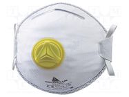 Dust respirator; disposable,with valve; FFP2 NR D; 10pcs. DELTA PLUS