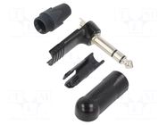 Connector: Jack 6,3mm; plug; male; stereo; ways: 3; angled 90°; PRX NEUTRIK