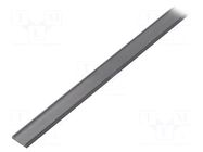 Cover for LED profiles; black; 1m; Kind of shutter: C; push-in TOPMET