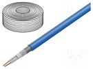 Wire: microphone cable; 2x0.35mm2; blue; OFC; -15÷70°C; PVC TASKER